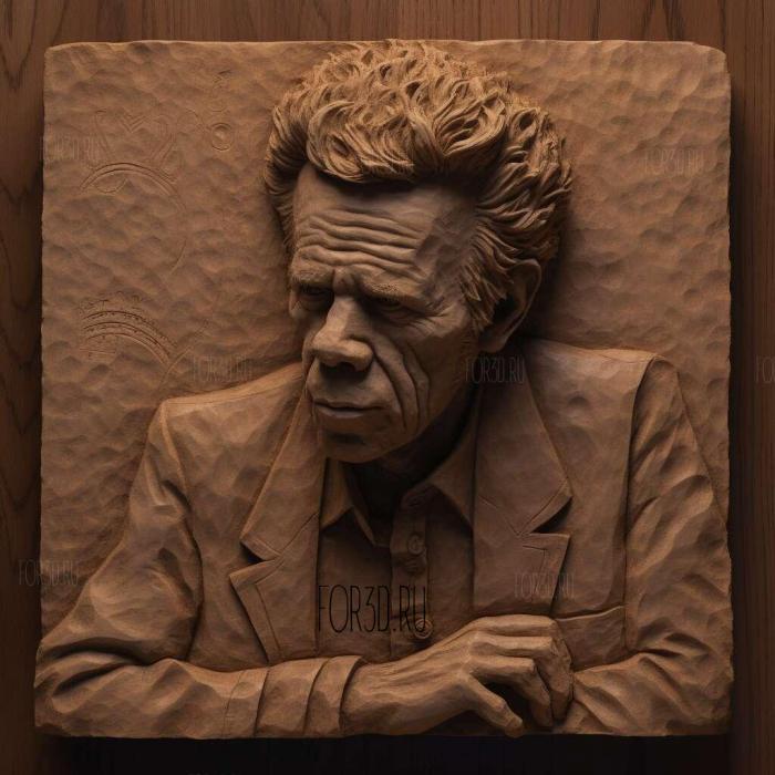 tom waits 3 stl model for CNC